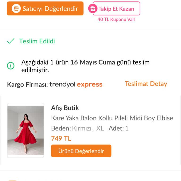Trendyol'da İade Süresi Esnekliği Yok