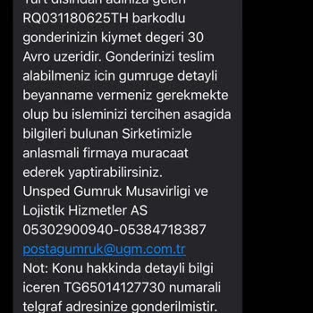 Vergiden Muaf Ürün İçin Yüksek Gümrük Masrafı Ve İletişimsizlik Mağduriyeti