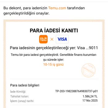 Temu'dan İptal Edilen Siparişin İadesi 50 Gündür Yapılmıyor