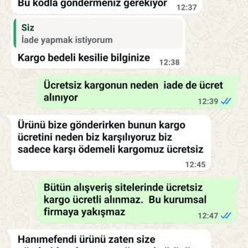 İade Ve Değişimde Kargo Ücreti Mağduriyeti
