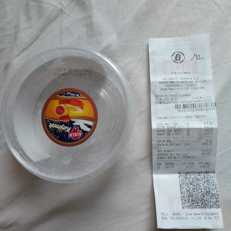 BİM'den Aldığım Kaymak Sağlığımı Olumsuz Etkiledi