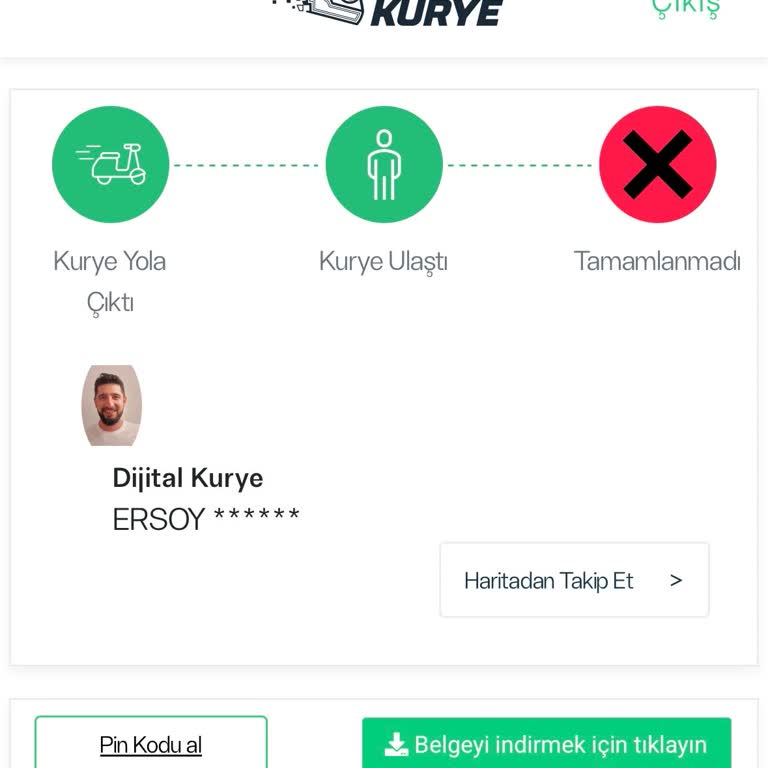 Dijital Kurye'nin Davranışı Ve Başvurumun Haksız İptali