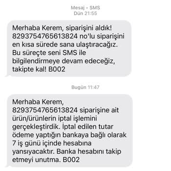 İndirimli Fiyattan Aldığım Ayakkabı Stokta Olmasına Rağmen Siparişim İptal Edildi