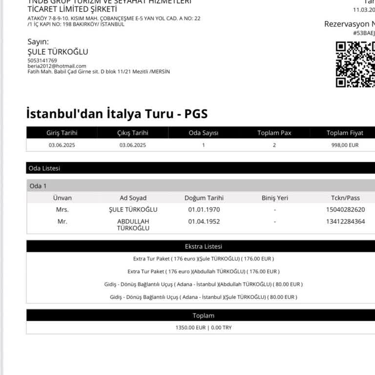 Satın Aldığımız İtalya Turunda İletişim Kesildi Ve Firma Tursab Kayıtlı Değilmiş