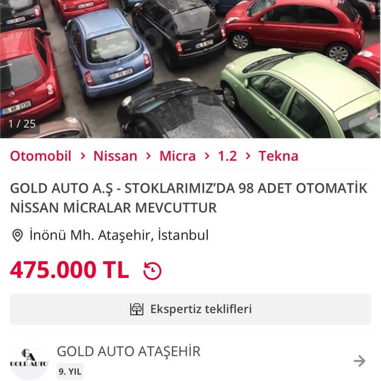 Gold Auto Ataşehir İlan Ve Gerçek Arasındaki Fark: Güven Sarsıcı Araç Satışı Deneyimi