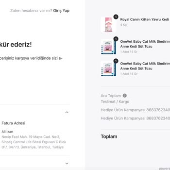 Promosyon Hediyeler Gönderilmedi