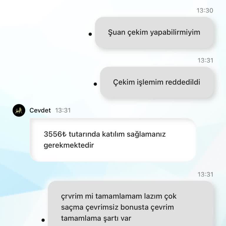 Bonus Çekiminde Beklenmedik Çevrim Şartı Sorunu