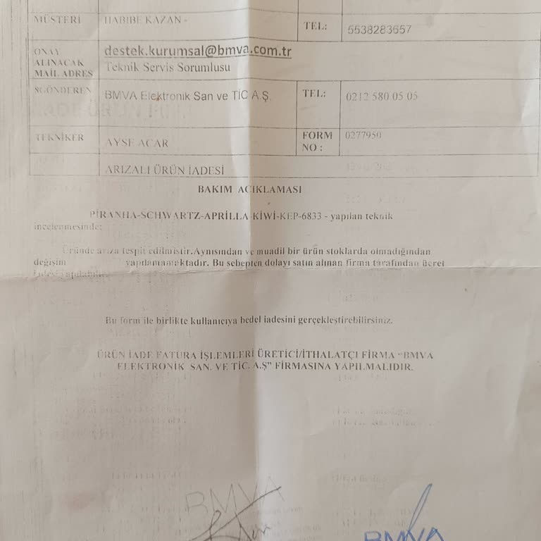 Kiwi Epilasyon Cihazım Bozuldu, Garanti Kapsamında Onarılmadı Ve Ücret İadem Yapılmadı