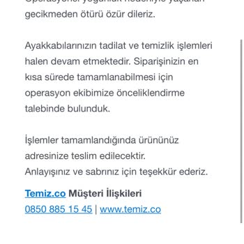 Ayakkabılarım Teslim Edilmeden Kayıp Edildi, Zararımdan Firma Sorumlu