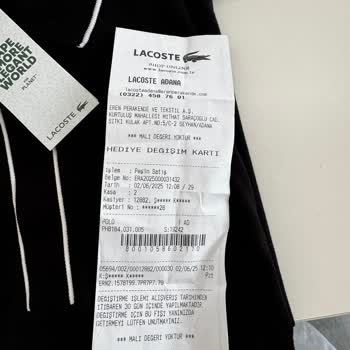 Lacoste Kullanılmadığı Halde Değişim Talebim Reddedildi