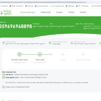 Kargo Kurye Teslimatı Adrese Getirmeden İade Etti