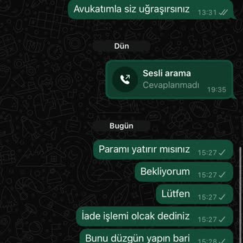 Bayram Siparişim Gelmedi Para İadesi Yapılmıyor