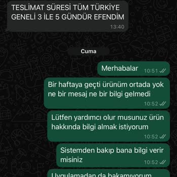 Bayram Siparişim Gelmedi Para İadesi Yapılmıyor