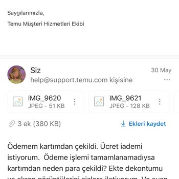 Temu Siparişim Oluşmadı Param Kesildi Muhatap Bulamıyorum