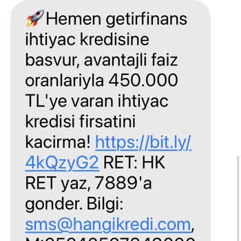 Kredi Araştırmasından Sonra Bitmeyen Mesaj Ve Mailler