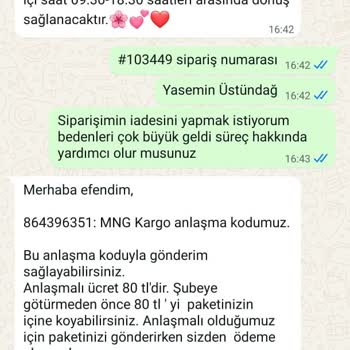 Defolu Ve Büyük Gelen Ürün İçin İade Hakkı Tanınmıyor