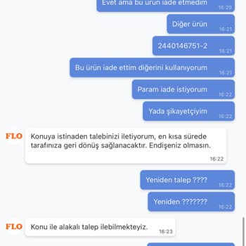 Yanlış Ürünün İadesi Yapıldı, Ücretim Hala Ödenmedi