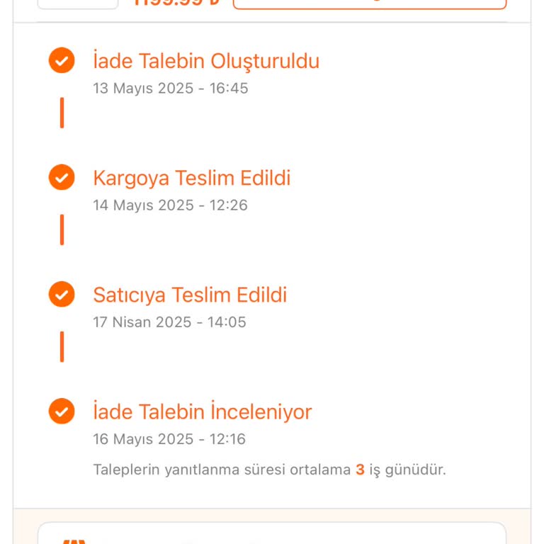 Yanlış Ürünün İadesi Yapıldı, Ücretim Hala Ödenmedi