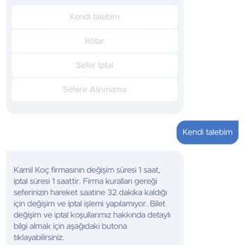 Zamanında İptal Edilen Otobüs Biletimin Ücreti İade Edilmedi
