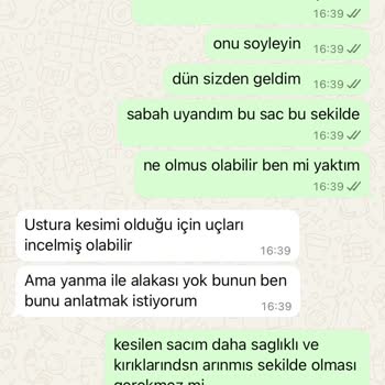 Saç Kesiminde İstenmeyen Sonuç Ve Memnuniyetsizlik
