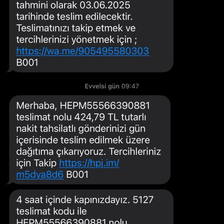 Hepsijet Bayram Öncesi Kargom Teslim Edilmedi, Yanıltıcı Mesajlar Gönderildi