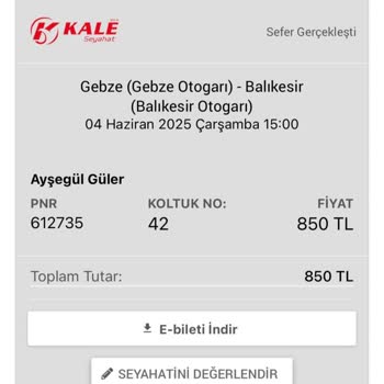 Bilgilendirme Yapılmadan Otobüsün Hareket Etmesi Ve Bilet Ücretinin İade Edilmemesi
