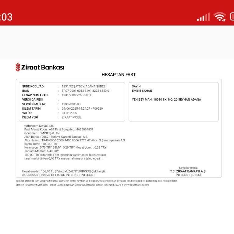 Yanlış IBAN İle Yatırılan Paranın İadesini Alamadım