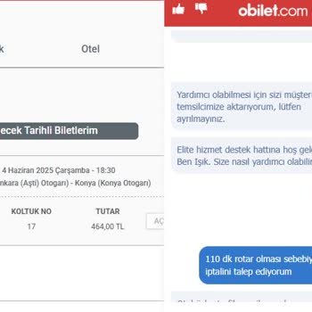 Gecikmeli Seferde Bilet İadesi Yapılmadı