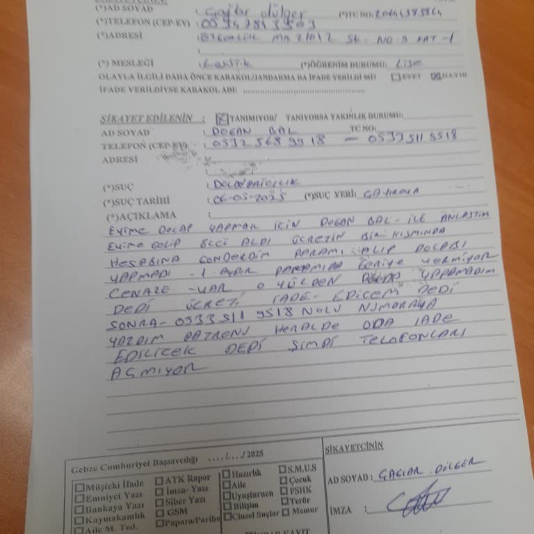 Armut Üzerinden Anlaştığım Usta Dolabı Yapmadı Paramı İade Etmedi