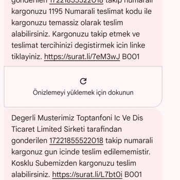 Sürat Kargo Teslimat Sözünü Yerine Getirmiyor, Müşteriyi Mağdur Ediyor