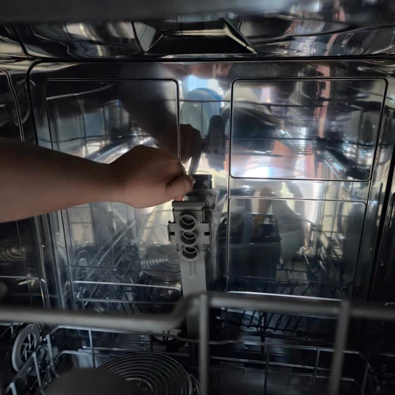 Bosch Bulaşık Makinesinde Üst Raf Püskürtme Parçası Sabitlenmiyor