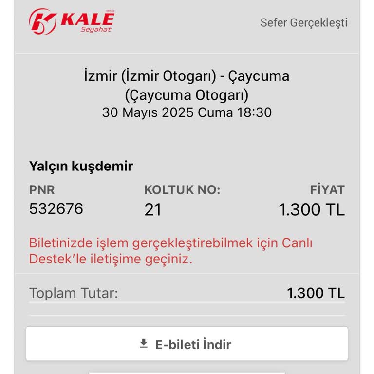 Otobüs Seferi İptali Sonrası Para İadesi Sorunu Ve Mağduriyet