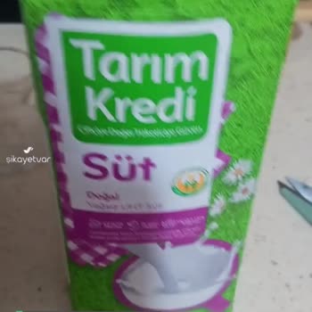 Tarım Kredi Kooperatif Market Sütü Bozuk Çıktı