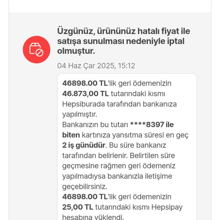 Sebepsiz Sipariş İptali Ve Yanıltıcı Kupon Mağduriyeti