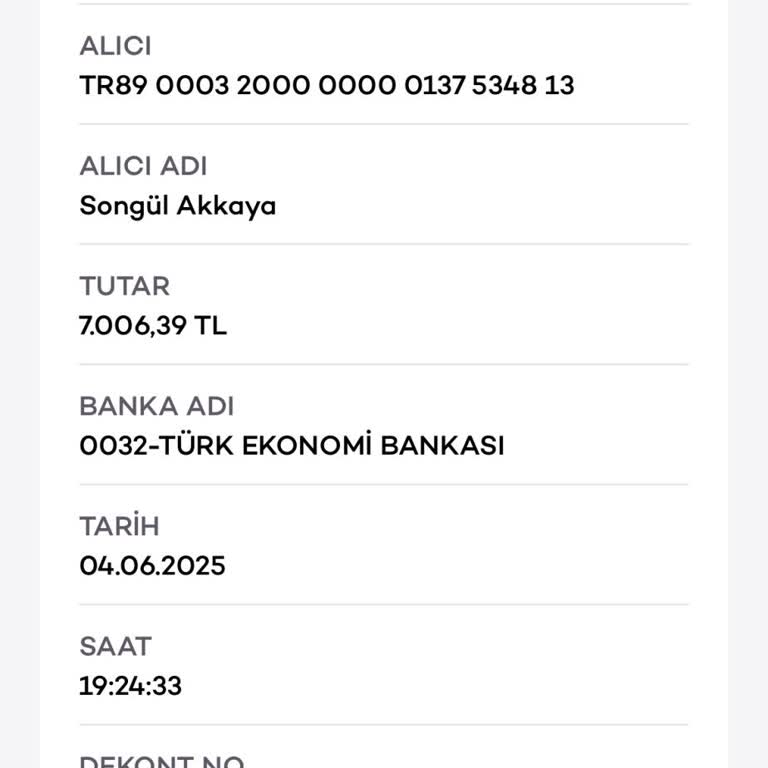 Gönderdiğim 7000 TL Hesabıma Geçmedi Mağduriyet Yaşıyorum