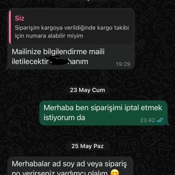 Sipariş Teslim Edilmedi, İptal Talebim Sonuçsuz Kaldı