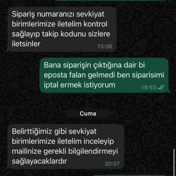 Sipariş Teslim Edilmedi, İptal Talebim Sonuçsuz Kaldı