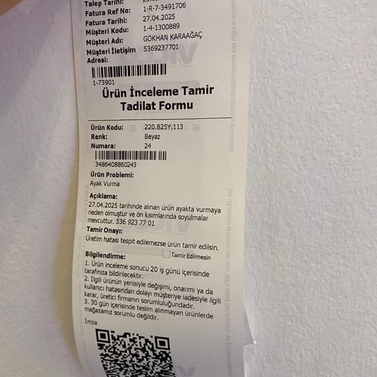 Vicco Mağazasından Alınan Ayakkabıda Kısa Sürede Aşınma Ve İade Sorunu