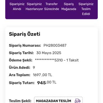 Siparişimin Mağazaya Teslimi Sürekli Oyalama İle Geciktiriliyor