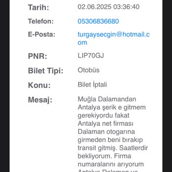 Yolculukta Unutuldum, Para İadesi Ve Çözüm İçin Kimse Yardımcı Olmuyor