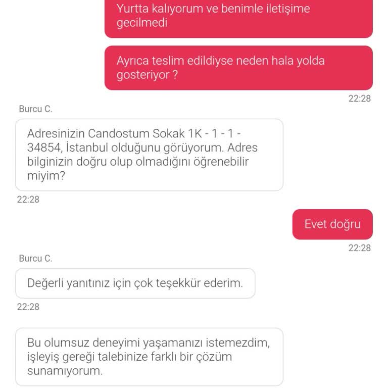 Siparişim Teslim Edilmedi, Paramı Geri İstiyorum