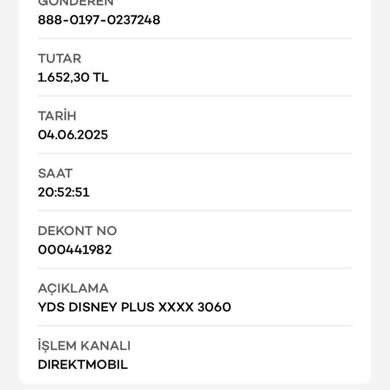 Disney Plus Hesabımdan Bilgim Dışında Yıllık Ücret Çekildi