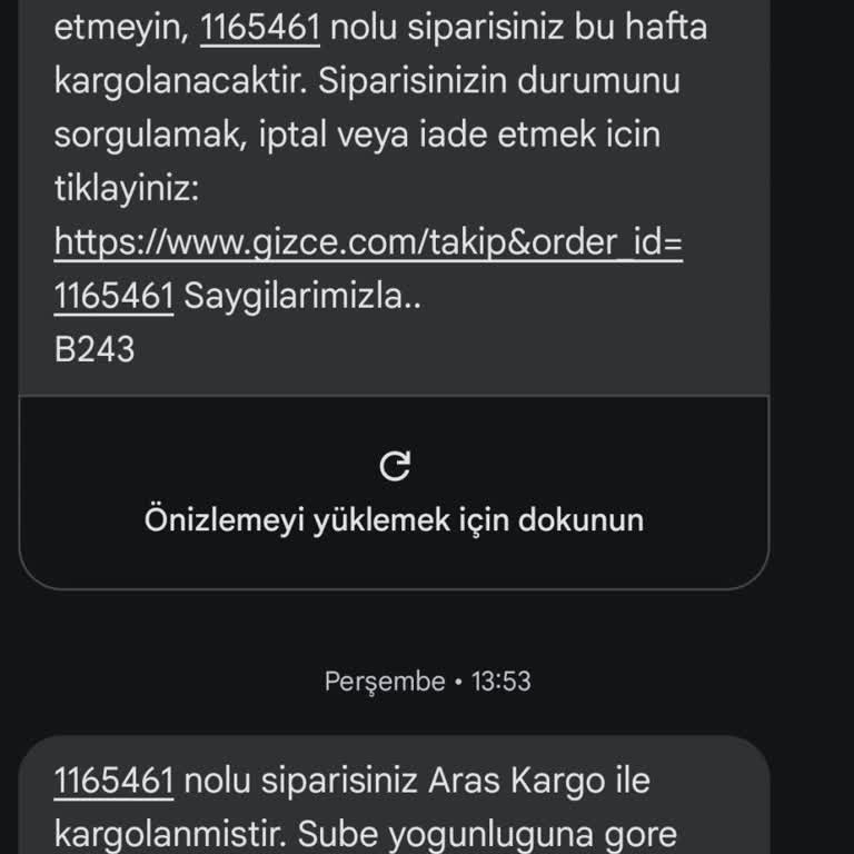 Siparişimin Kargoya Verilmemesi Konusunda Acil Çözüm Bekliyorum