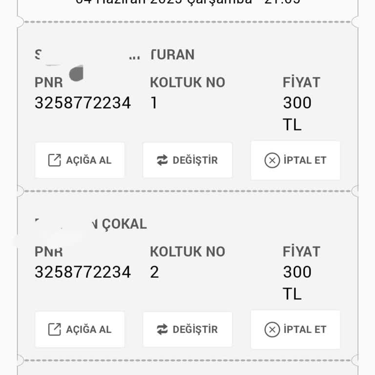 Biletim Rötar Yaptı Param Yandı Mağduriyetim Giderilmiyor