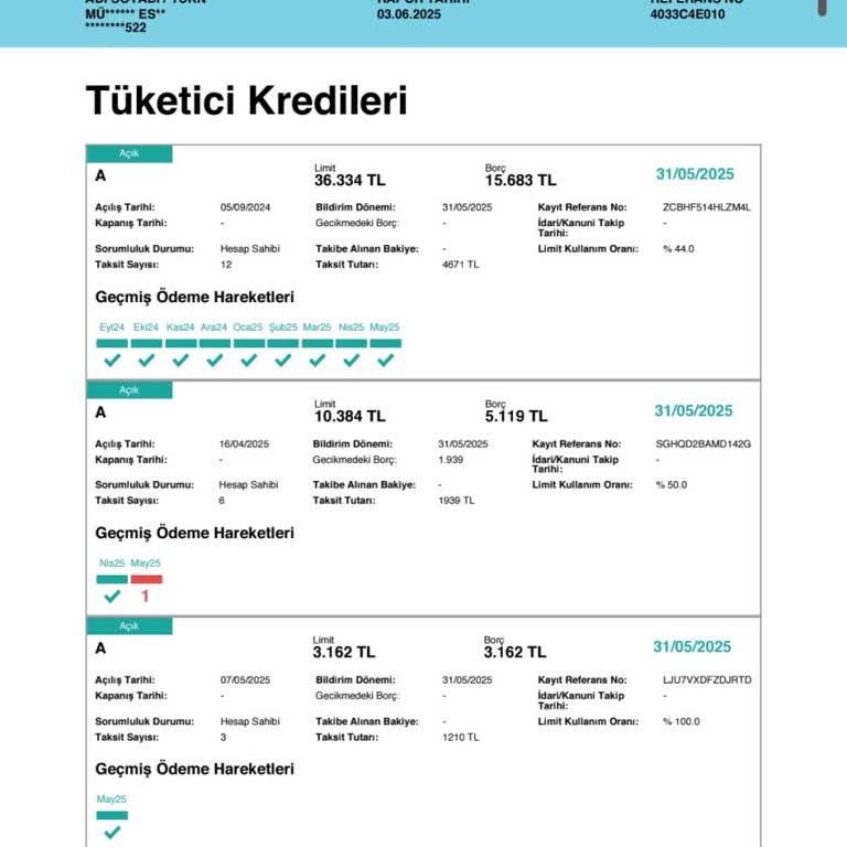 Ödenen Kredi Findeks'te Hatalı Görünüyor, Sorunum Çözülmüyor