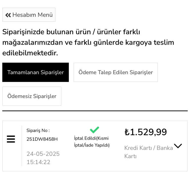 Ne Ürünüm Geldi Ne De Param İade Edildi, Mağdur Edildim