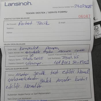 Göğüs Pompası Arızalı, İade Ve Servis Desteği Alamıyorum