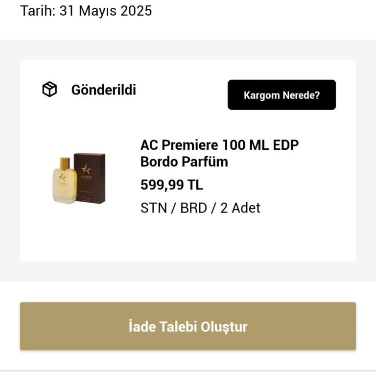 Yanlış Parfüm Gönderimi Ve Müşteri Mağduriyeti