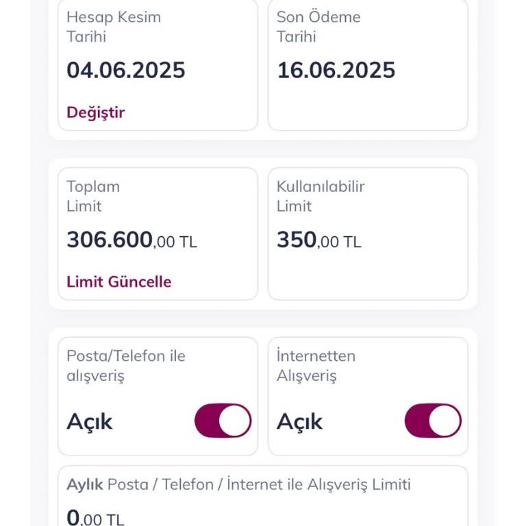 Kredi Kartı Borcumu Ödememe Rağmen Limitim Açılmadı