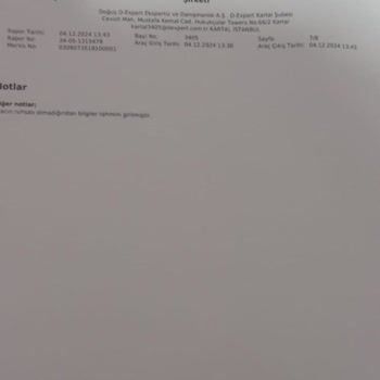 Ekspertiz Raporundaki Eksiklikler Nedeniyle Araçta Gizli Kusurlar Ortaya Çıktı